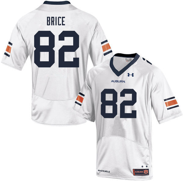 Men #82 Hayden Brice Auburn Tigers College Football Jerseys Sale-White
